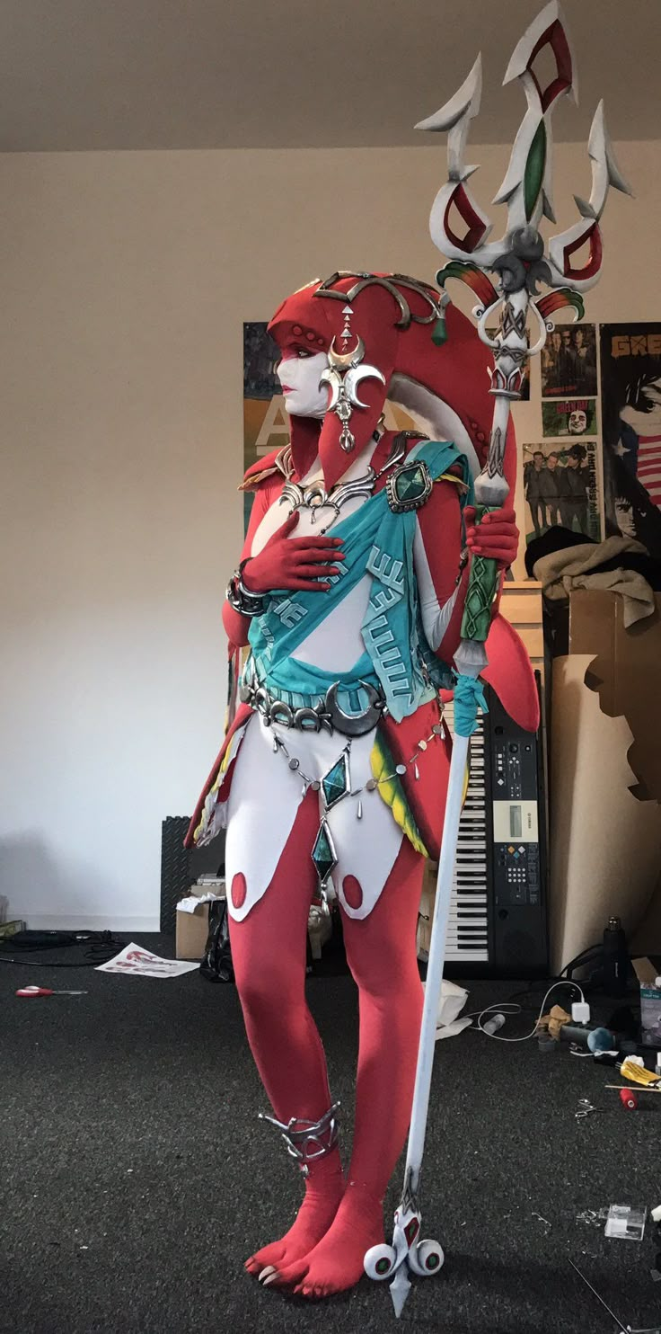 Mipha is ready, by Lara Lara Wegenaer‏   #zelda #Nintendo #cosplay #breathofthewild #mipha Nintendo Cosplay, Cosplay Patterns, Fairy Fountain, Cosplay Fashion, Legend Of Zelda Costume, Cozy Gaming, Zelda Cosplay, Video Game Cosplay, Hallowen Costume