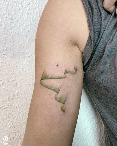 a person with a tattoo on their arm