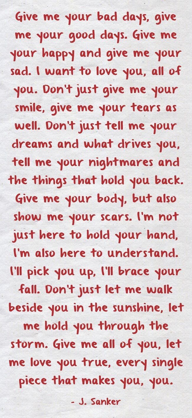 a piece of paper with writing on it that says, give me your bad day give you