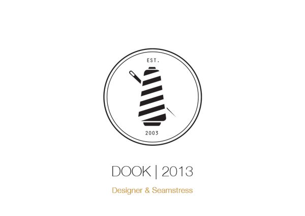 the logo for doak 2013, designed by designer & seamstrees in black and white