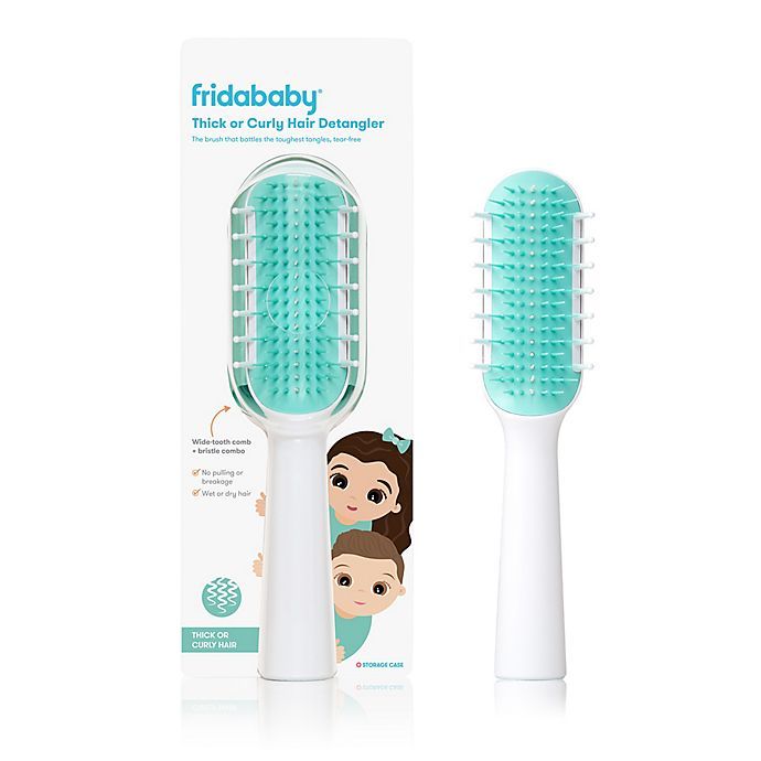 Fridababy® Detangling Brush for Thick or Curly Hair | buybuy BABY Boy Pajamas, Kids Curly Hairstyles, Kids Things To Do, Kids Outdoor Furniture, Smoothie Healthy, Cleaning Curtains, Buybuy Baby, Detangling Brush