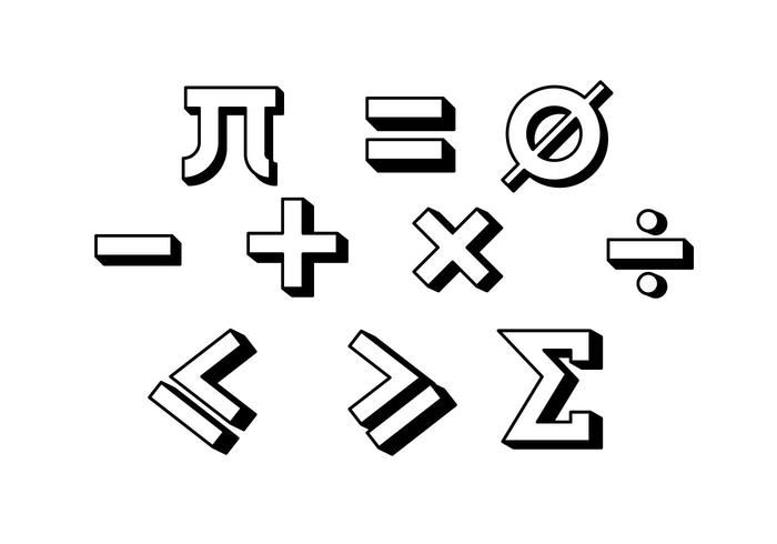 the letters and numbers are drawn in black ink on a white background, each with different symbols