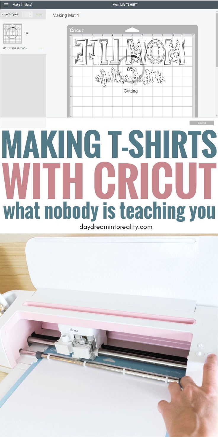 a person using a cricut machine to make t - shirts with the text making t - shirts with cricut what nobody is teaching you