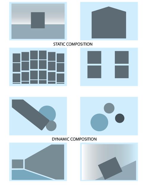 different types of shapes and sizes of objects in the shape of squares, rectangles,