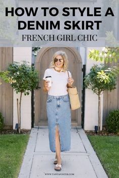 Casual Denim Skirt Outfit, Style A Denim Skirt, How To Style A Denim Skirt, Chic Parisian Style, Stylish Outfits Casual, Winter Outfits Aesthetic, French Girl Chic, Best Winter Outfits, Sweater Outfits Fall