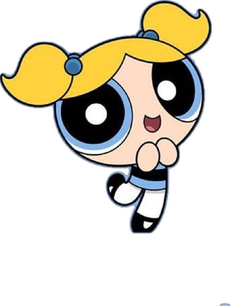 the powerpuff girl cartoon character with her hand on her hip and eyes closed