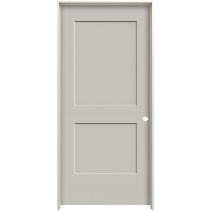 an open white door on a white background