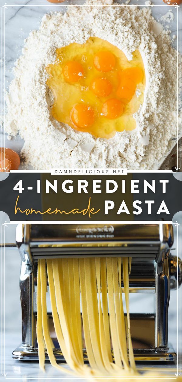 HOMEMADE PASTA, comfort food, family dinner ideas Easy Homemade Pasta, Fresh Pasta Recipes, Fresh Pasta Dough, Homemade Pasta Dough, Pasta Dough Recipes, Homemade Pasta Recipe, Pizza Roll, Homemade Noodles, Salad Pasta