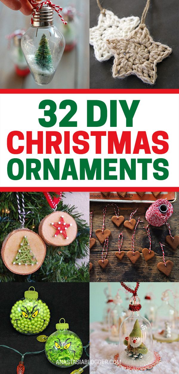 32 diy christmas ornaments to make with the kids