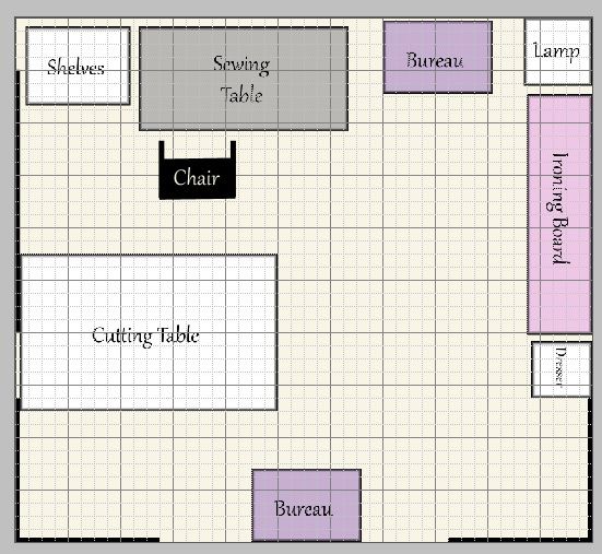 the floor plan for a restaurant with seating areas and tables on each side, as well as an overhead kitchen sink