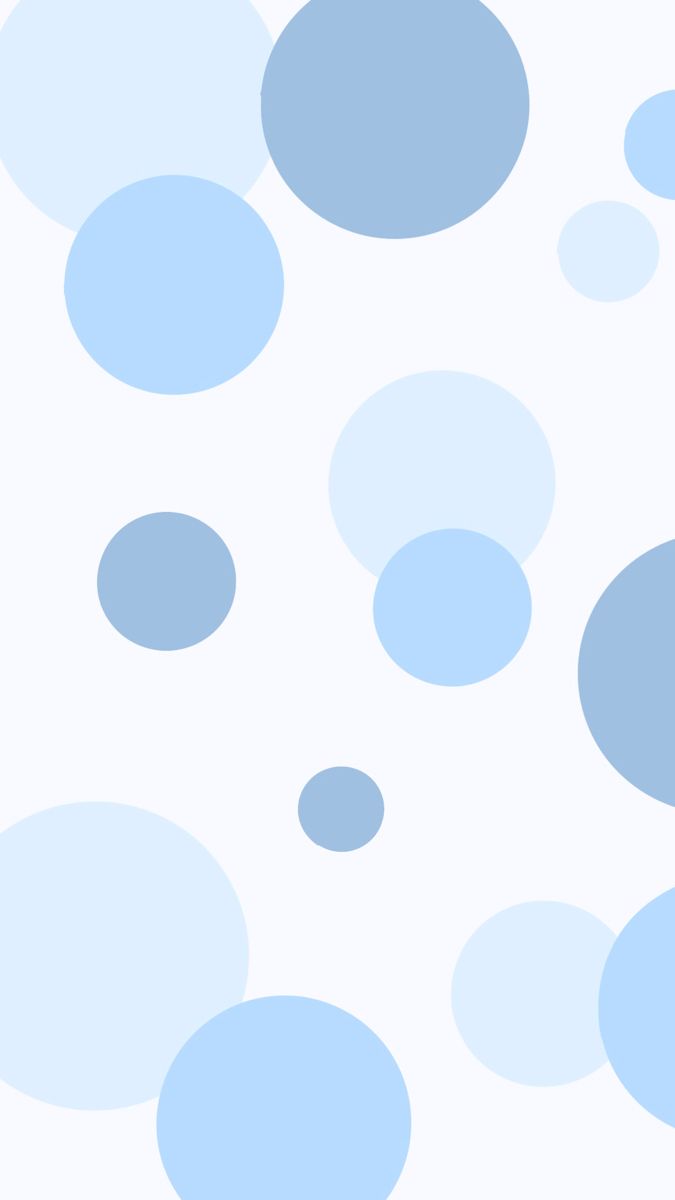 blue and white circles on a white background