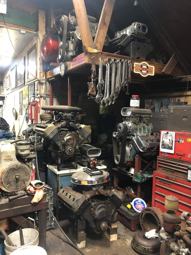 a garage filled with lots of different types of tools