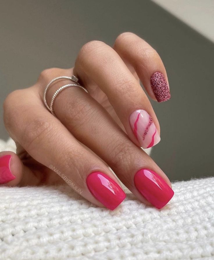 Simple Gel Nail Designs, Pink White Nails, Holiday Acrylic Nails, Milky Nails, October Nails, Nagel Tips, Christmas Gel Nails, Simple Gel Nails, Summery Nails