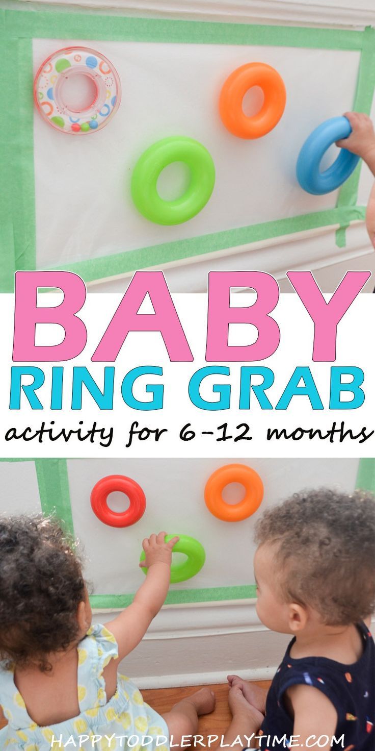 baby ring grab activity for 6 - 12 months old toddlers to play with and learn how to use it