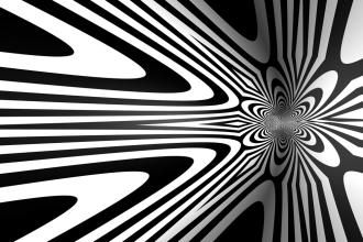 an abstract black and white background with wavy lines