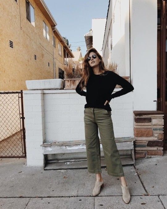 Ally Walsh, Elegant Classy Outfits, Smart Casual Work Outfit, Olive Pants, Mode Casual, Event Outfit, Casual Work Outfit, School Looks, Pantalon Large