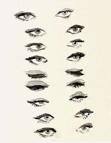 an image of different types of eyeliners on a cell phone with the caption pin it