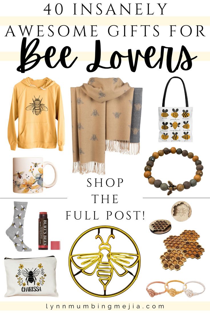 40 Gifts For Bee Lovers! | Lynn Mumbing Mejia 40 Gifts, Adorable Home, Thoughtful Gift Ideas, Bee Inspired, 40th Gifts, Christmas Gifts For Him, Save The Bees, The Bee, Bee Theme