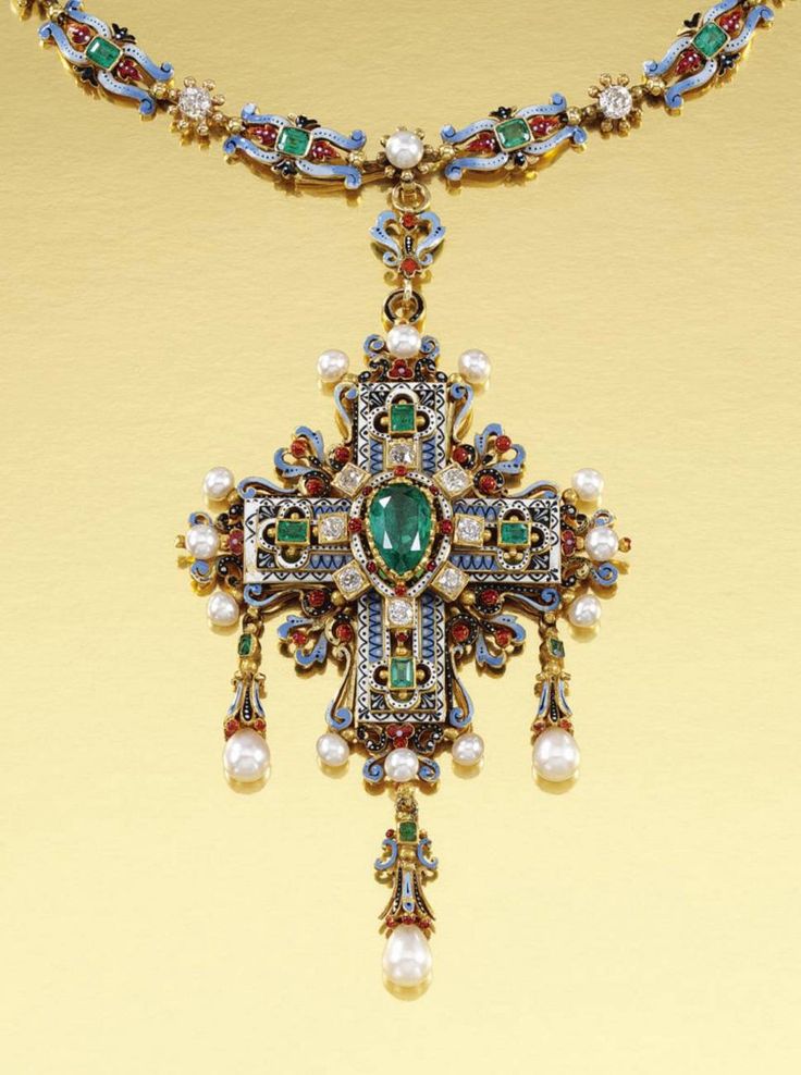 Historical Jewellery, Royal Jewels, Ancient Jewelry, Fine Jewels, Victorian Jewelry, Cross Jewelry, Religious Jewelry, Enamel Jewelry, Vintage Jewellery