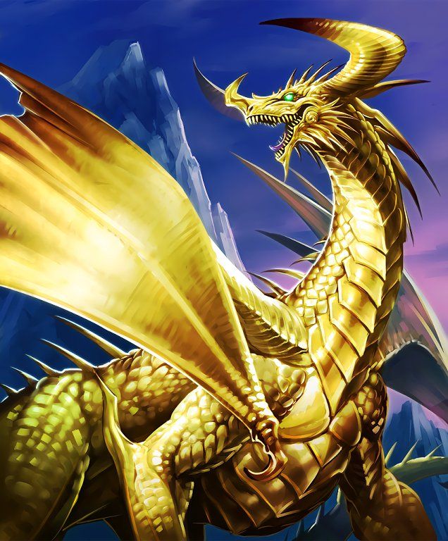 a card with a golden dragon on it