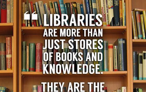 a book shelf filled with lots of books next to a quote about librarians that says, library are more than just stores of books and knowledge they are the most important