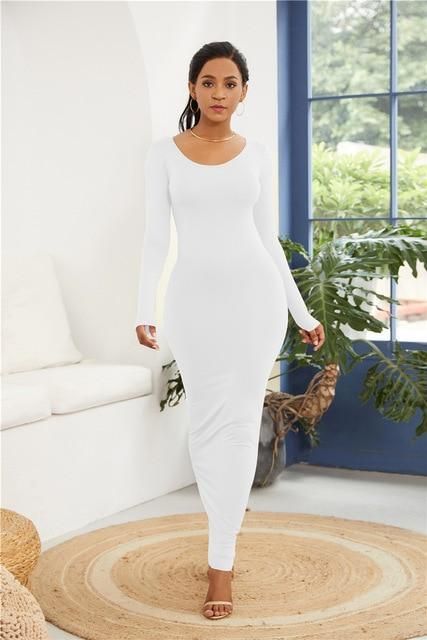 White Long Dress, Long Skirt Fashion, Formal Cocktail Dress, Bodycon Maxi Dresses, Dresses Elegant, African Dresses, Spring Outfits Women, Long Sleeve Maxi, Women Long Dresses