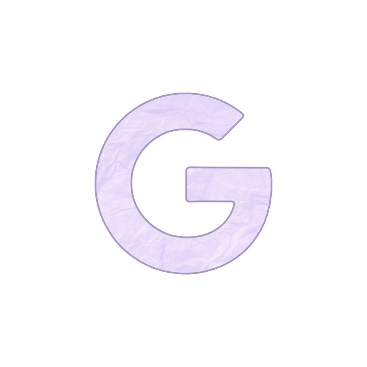 the letter g is made out of paper