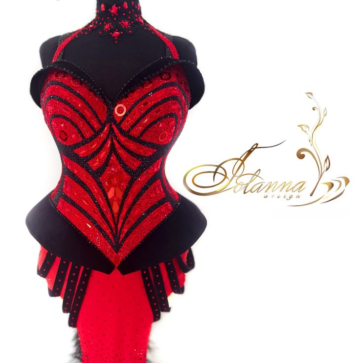 Thank you for your interest in this model of the latin dance costume. This costume is presented as a sample of our work made for order. Dazzling dress in red and black shades for latin dances. This flapper inspired dancewear has a corset line, a mermaid style. Black lines will emphasize the silhouette of your figure, giving accent to the hips and waist. The dress is made of lyrca, stones and  more than 10000 rhinestones and sewn on mirrors. Line rhinestone patterns together with fringe elements give some "Roaring 20-ties" vibes and make you sparkle on the dance floor. This costume is presented as a sample of our work made for order. This model can be made for you for 4-6 weeks.  {Red black latin dress Ballrom red dress Stoned lating dress Latin dress cosrset  Latin dress with black feather Latin Dances, Rhinestone Patterns, Roaring 20, Ballroom Costumes, Latin Dance Costume, Dazzling Dress, Add Sleeves, Black Shades, Latin Dress