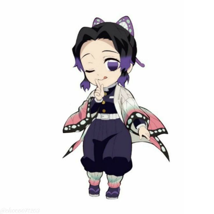 an anime character with black hair and purple eyes is standing in front of a white background