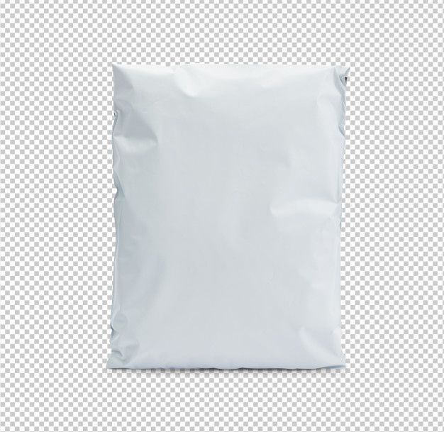 a white pillow on a transparent background