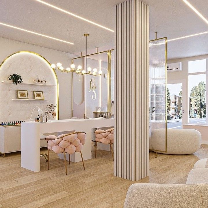 the interior of a modern bathroom with white walls and wood flooring is lit by recessed lighting