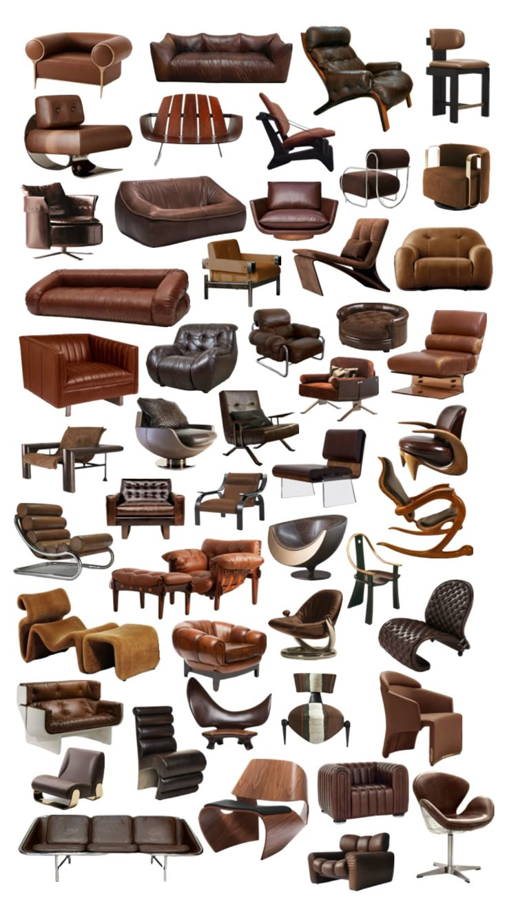 a large collection of different types of furniture