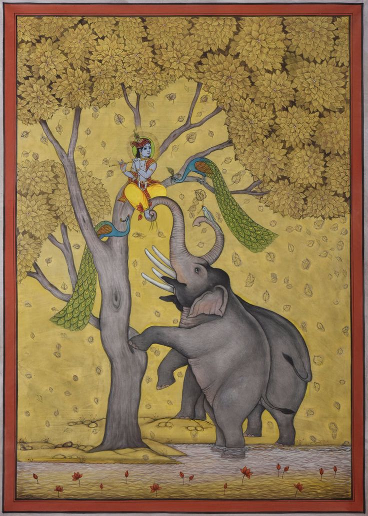 an elephant is standing next to a tree with birds on its back and a bird sitting on top of it