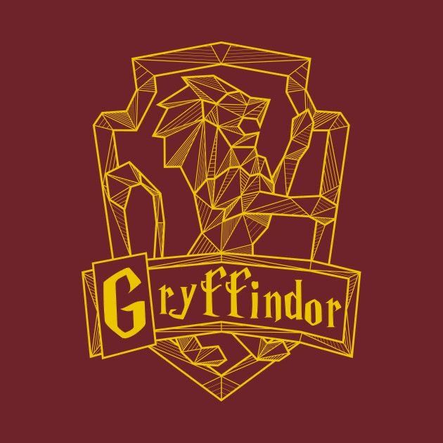 the gryffindor logo on a maroon background