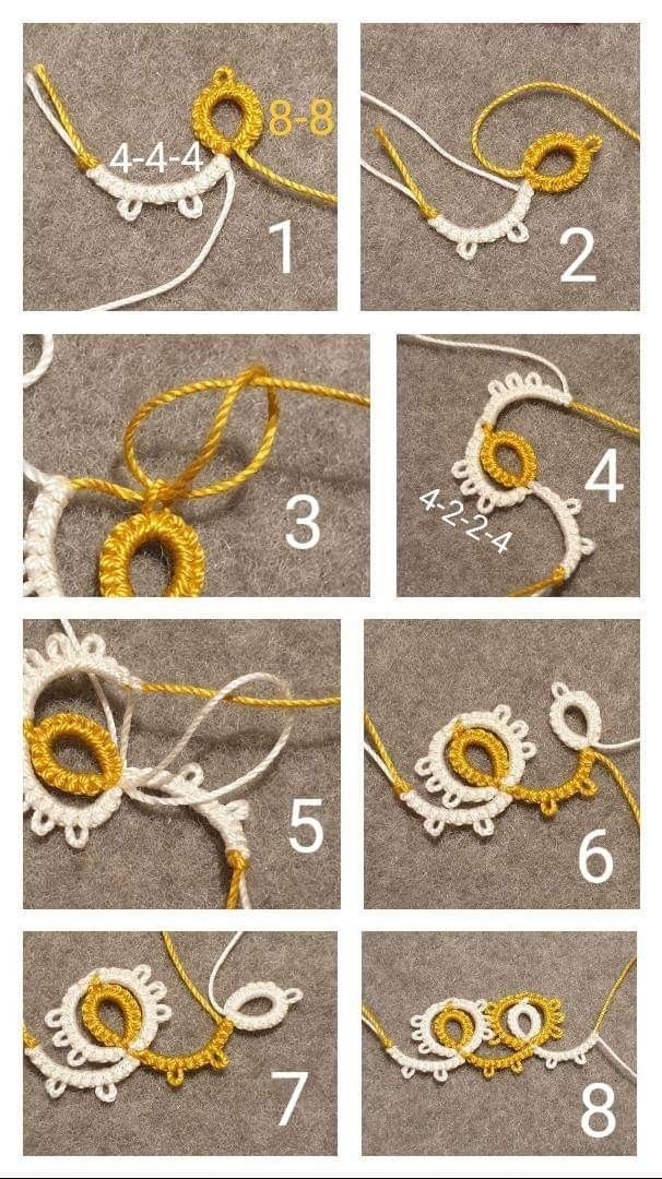 instructions to make a crocheted necklace with beads