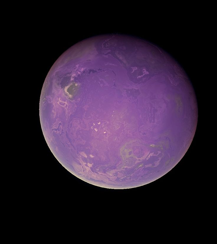 the purple planet is seen in this image