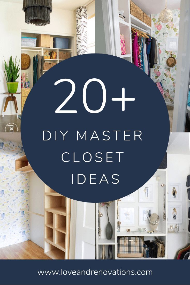 the top 20 diy master closet ideas