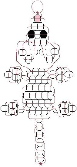 an image of a cross made out of circles