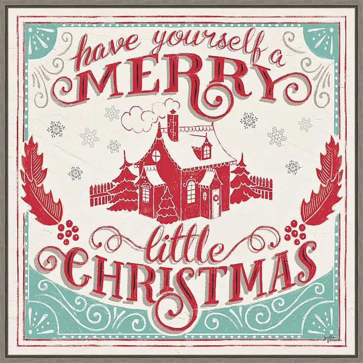 a christmas card with the words have yourself merry