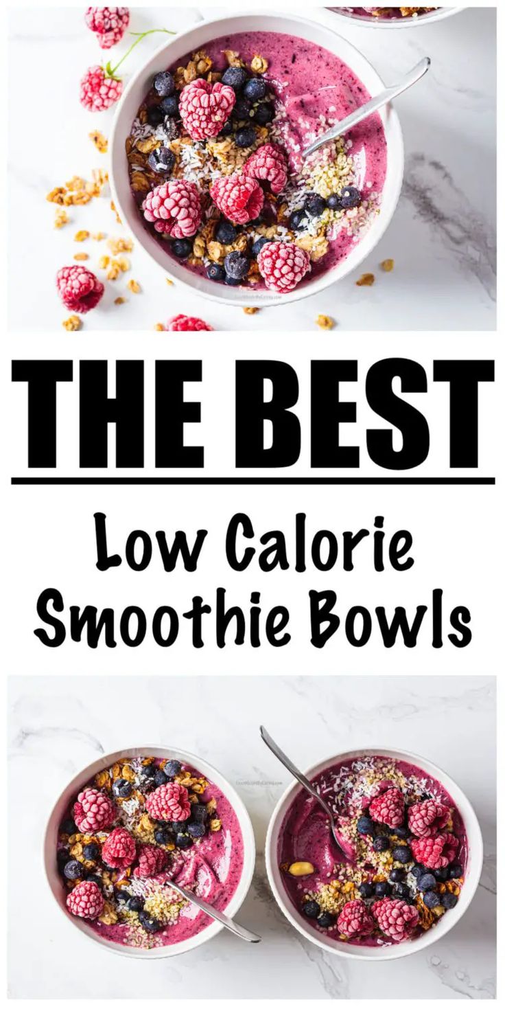 the best low calorie smoothie bowls