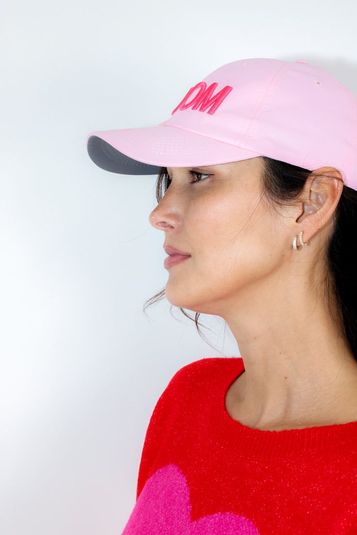 Boom Small Fit Hat Color: Light Pink/Hot Pink UPF 50+ protection Performance polyester fabric Small Fit Adjustable band Pink Hats For Outdoor Spring Events, Sporty Pink Baseball Cap For Summer, Trendy Pink Visor Hat, Sporty Pink Summer Baseball Cap, Pink Outdoor Hat, One Size Fits Most, Pink Casual Hat With Uv Protection, Sporty Hats With Adjustable Fit For Spring, Trendy Pink Baseball Cap For Spring, Pink Summer Baseball Cap For Outdoor