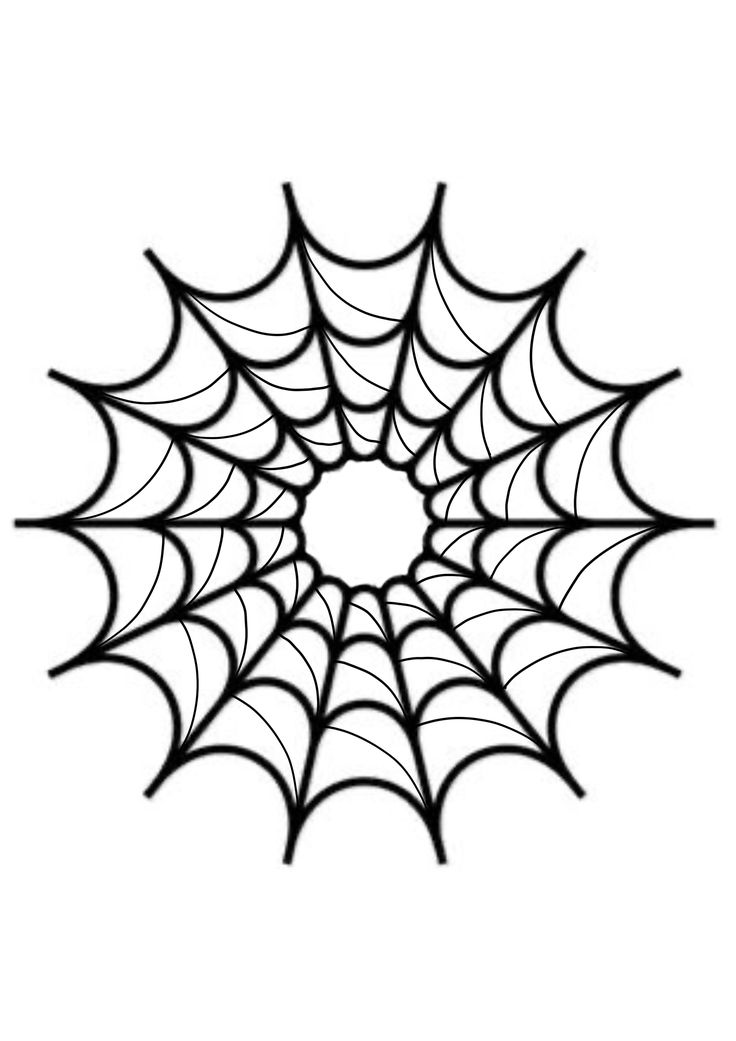 a black and white drawing of a spider web