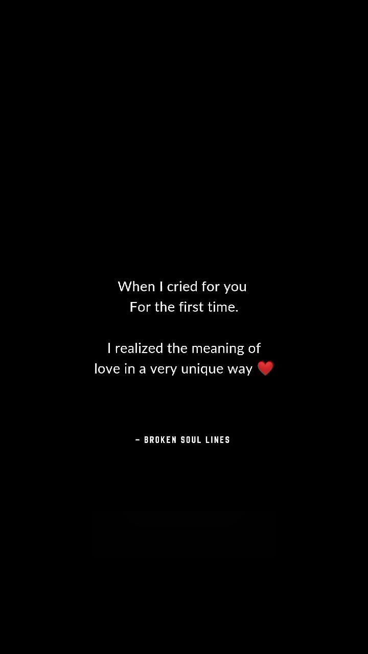 a black background with a red heart in the middle and a quote on it that says, when i tried for you for the first time