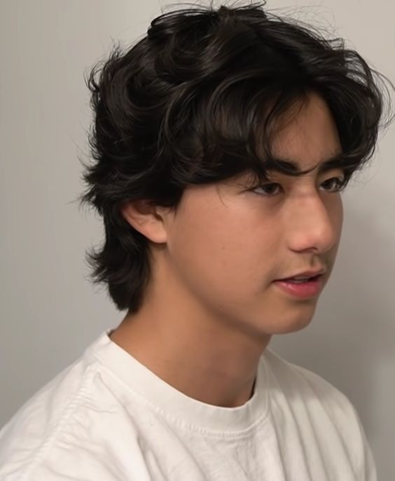 Wavy Perm, Frank Zhang, Asian Haircut, Mullet Haircut, Mens Hairstyles Thick Hair, Wavy Hair Men, Hair Inspiration Short, Wolf Cut, Shot Hair Styles