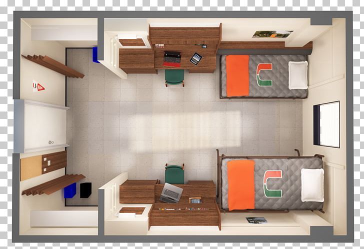 an overhead view of a two bedroom apartment