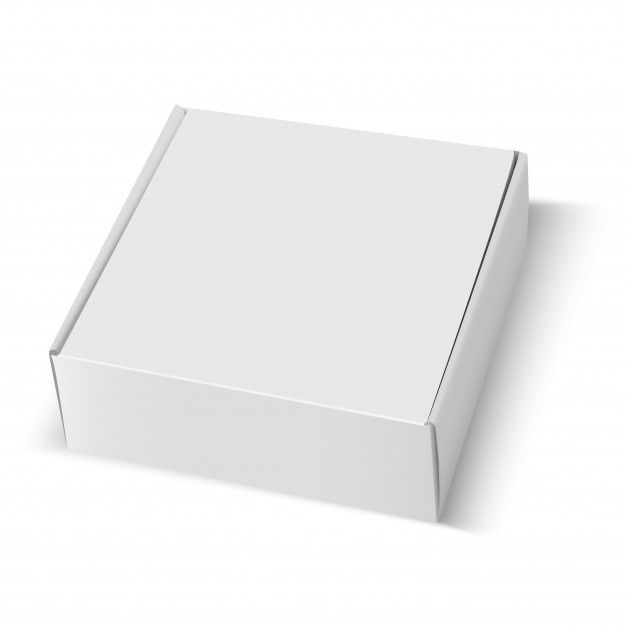 an open white box on a white background