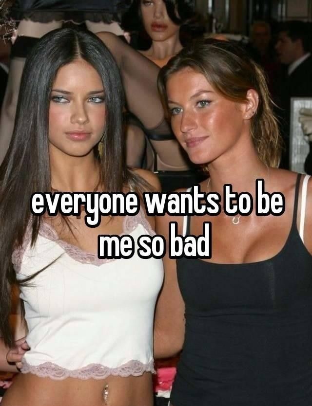 two women standing next to each other with the caption everyone wants to be meso bad