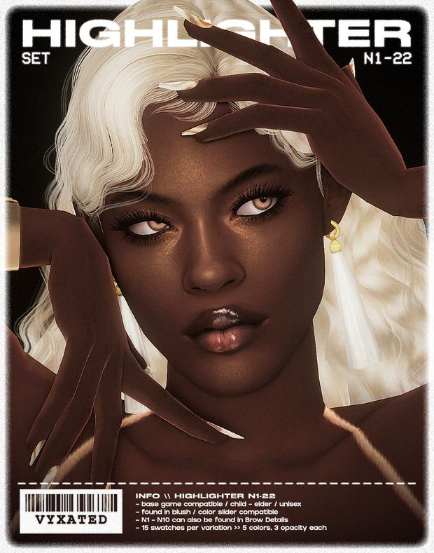 an image of a woman with white hair on the cover of highlinerr magazine