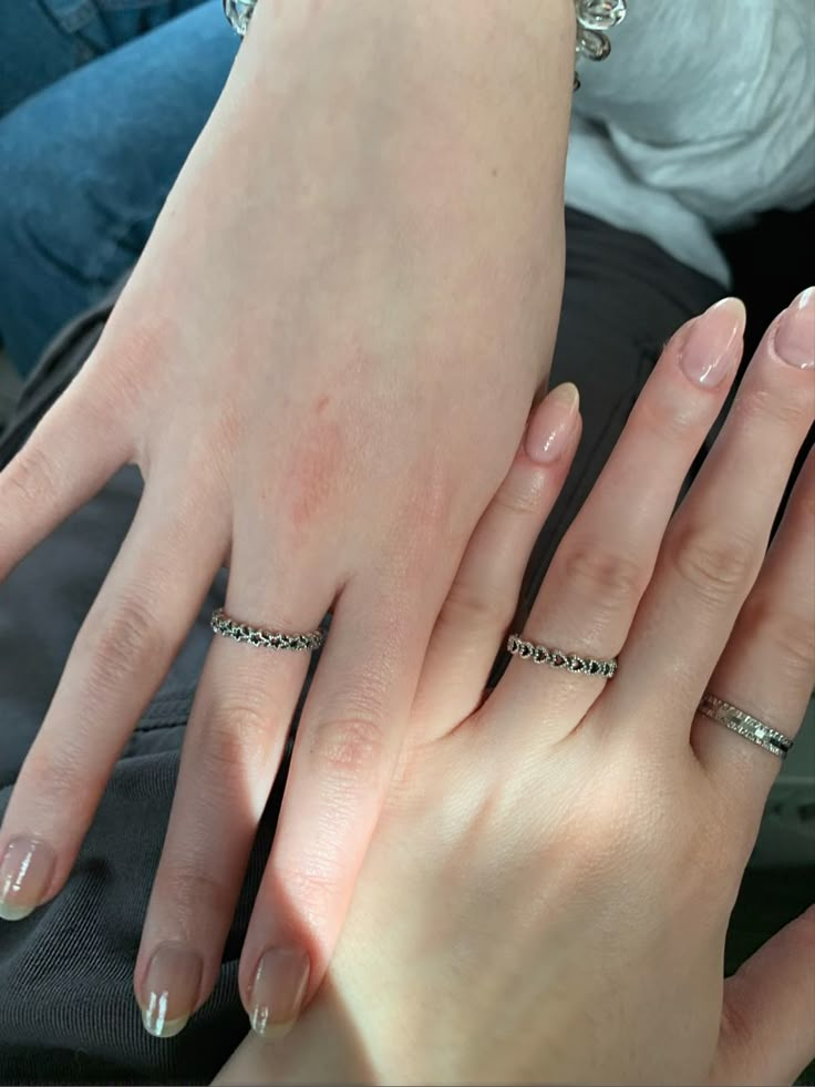 Pandora Matching Rings, Pandora Friendship Rings, Matching Pandora Rings, Pandora Rings Aesthetic, Pandora Star Ring, Pandora Rings Stacked, Bff Rings, Pandora Bracelet Charms Ideas, Pandora Star