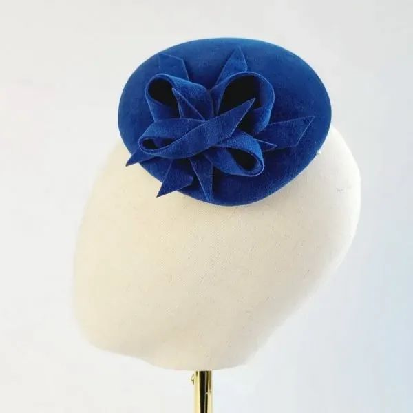 Royal Blue Spring Wedding Hat worn to the left of the head Blue Spring Wedding, Mother Of The Bride Hats, Royal Ascot Hats, Occasion Hats, Ascot Hats, Blue Cocktails, Wedding Hat, Lucky Ladies, Elegant Hats